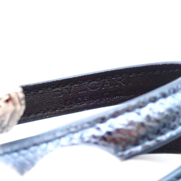 BVLGARI Logo Serpenti Forever Bracelet Blue Silver Italy Accessory 31RL216 - Picture 10 of 15